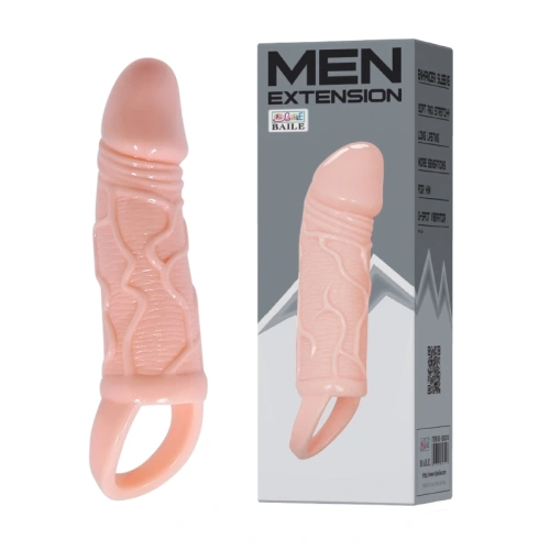 LyBaile Men ExTension Penis Sleeve - Насадка на пенис, +3 см (телесный)